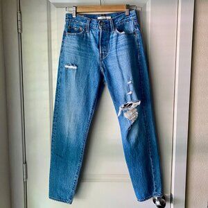 Levi's Distressed Wedgie Icon Jeans, Athens Asleep, Size 26